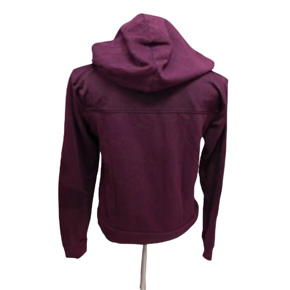 Vintage Y2k 1990's PINK Burgandy Floral Dog Long Sleeve Full Zip Hoodie Medium - Picture 16 of 16